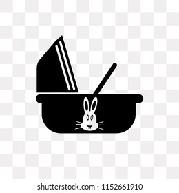 Cradle vector icon isolated on transparent background, Cradle logo concept