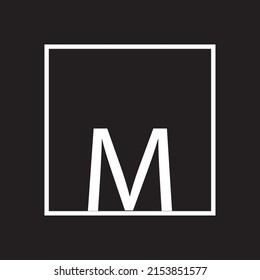 craetive concept m for t-shirt design