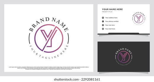 craetive latter logo design initial y Premium Vector