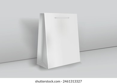 Ilustración vectorial de maqueta de bolso artesanal