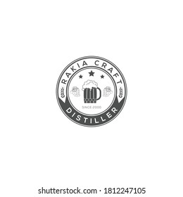 Craft beer bar logo design.