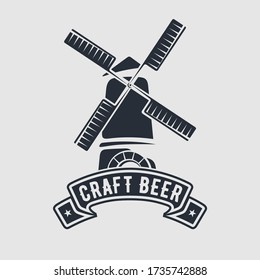 Craft Beer design template. Vector illustration