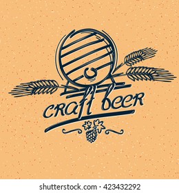 Craft beer emblem