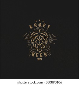 Craft Beer emblem illustration 