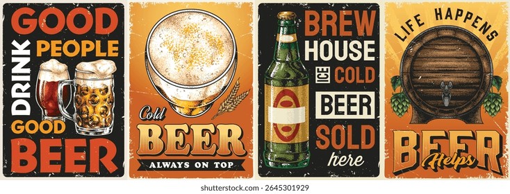 Craft beer enthusiasts gather at a vibrant brew house enjoying a variety of cold beers. Lively conversation and laughter fill the air as people socialize and savor their drinks.