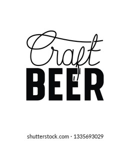 craft beer label isolated icon