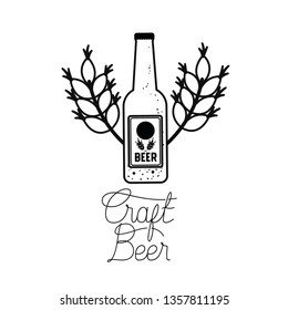 craft beer label isolated icon