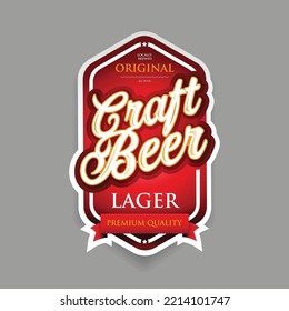 Señal de cerveza de artesanía
