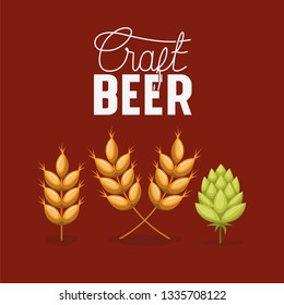 craft beer leafs and spikes
