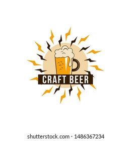 Craft Beer Logo Design Template