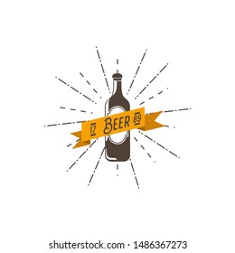 Craft Beer Logo Design Template