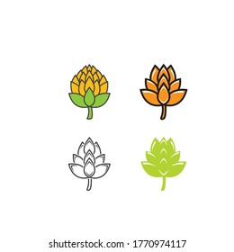 Craft beer logo icon vector illustration design