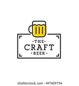 The Craft. Beer logo, label, emblem