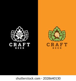 Craft beer logo, symbols, icons, pub labels, badges collection. Beer Business signs template, logo, brewery identity concept