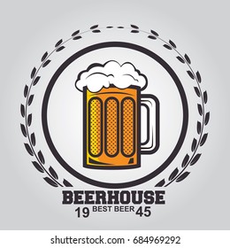 Craft Beer Logo. Vintage Label for Brew House or Pub