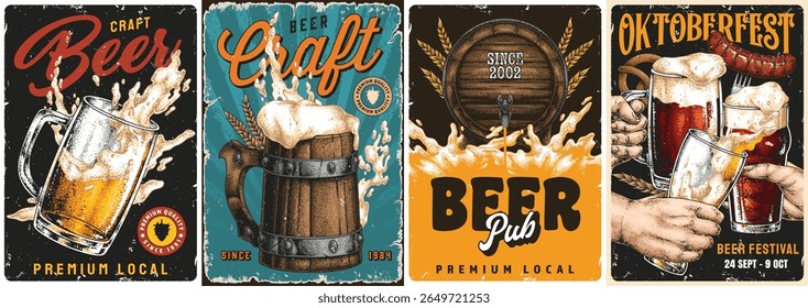 Os amantes da cerveja artesanal se reúnem para desfrutar de uma vibrante Oktoberfest degustação de cervejas locais premium. A atmosfera animada apresenta canecas decorativas e celebrações festivas perfeitas para socializar e se deliciar.