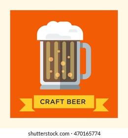 Craft beer mug.