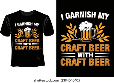 Craft Beer T Shirt Design