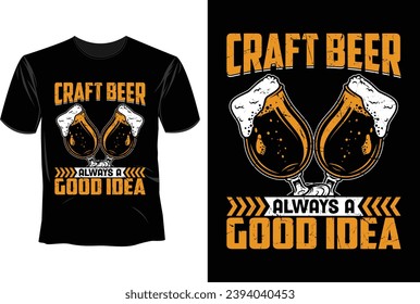 Craft Beer T Shirt Design