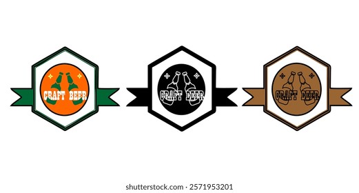 Craft Beer Vector Design Craft beer draft tap logo graphic. Making the world better one pint at a time. Great for menu, label, sign, invitation or poster.