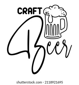 Craft Beer Vector, Glass of beer