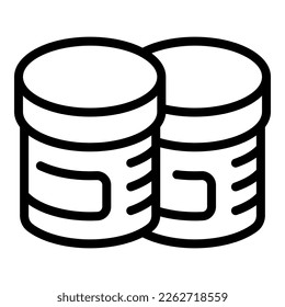 Craft bottles icon outline vector. Art studio. Workshop easel