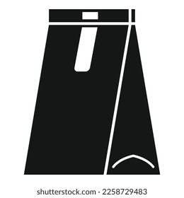 Craft box icon simple vector. Eco bag. Recycle container