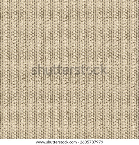 Craft cloth texture. Rough beige material woven from hemp or jute. Burlap fabric background. Abstract seamless. Vector artwork.