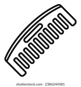 Craft comb icon outline vector. Factory fabric design. New work style