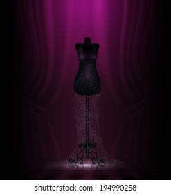 craft dummy in a dark room