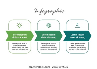 Craft Engaging Presentations with 3-Step Business Infographic Templates for Timelines and Journey Maps