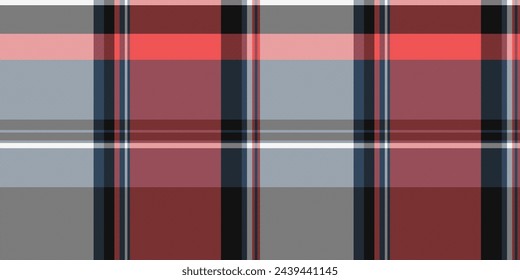 Craft fabric tartan background, gentleman texture pattern vector. Tweed check textile seamless plaid in black and cyan color.