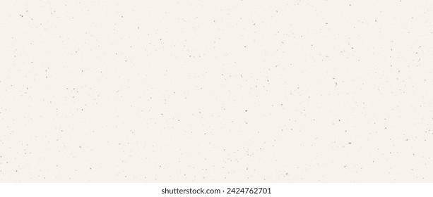 Textura sin costuras de papel de grano artesanal. Fondo de color crudo vintage con puntos, motas, motas, manchas, partículas. Papel de arroz crema que repite el papel pintado. Textura natural de la superficie del grunge. Vector de fondo