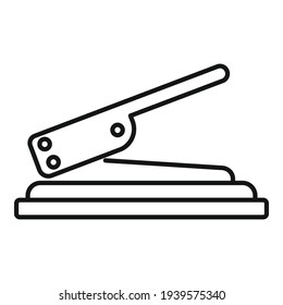 Craft hole puncher icon. Outline craft hole puncher vector icon for web design isolated on white background