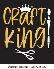 Craft King Vector Graphics Design
