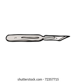 craft knife cartoon