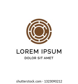 craft lumber V2 logo design template