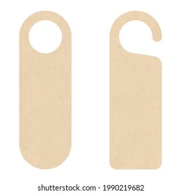 Papel de la puerta aislado en fondo blanco.