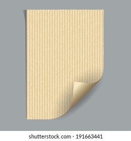 craft paper and page curl