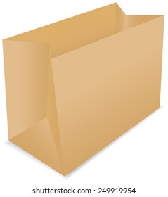 Craft paper shopping bag