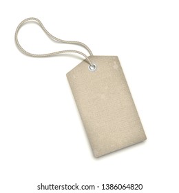 Craft Realistic Textured Paper Tag.Vector Illustration. 
