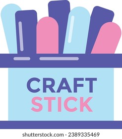 craft sticks icon. craft sticks icon vector illustration