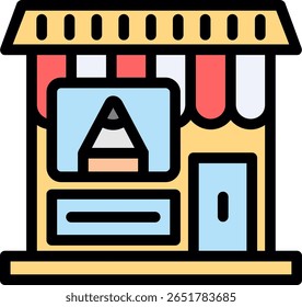Craft Store Line Filled Icon Design