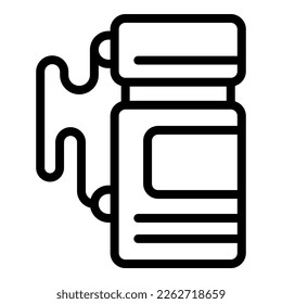 Craft studio bottle icon outline vector. Art painter. Artist easel