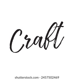 craft text on white background.