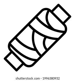 Craft thread icon. Outline Craft thread vector icon for web design isolated on white background