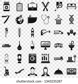 Craft tool icons set. Simple style of 36 carft tool vector icons for web for any design