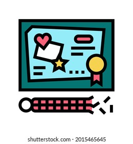 vector de icono de color de juguetes artesanales. signo de juguetes artesanales. ilustración de símbolo aislado