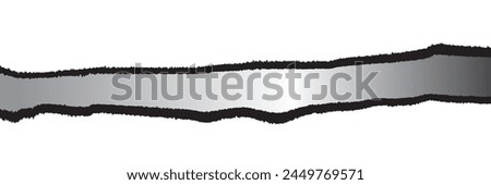 Craft vector paper hole with space for text, ripped edges, dark copyspace. Torn paper for scrapbooking. Torn paper template for sale promo and advertising.