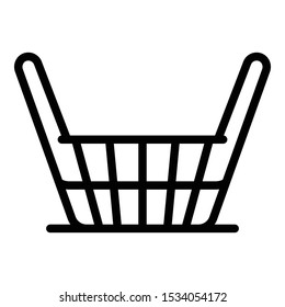 Craft wicket icon. Outline craft wicket vector icon for web design isolated on white background